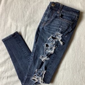 American Eagle Outfitters Distressed 360 Super Stretch Jeggings
